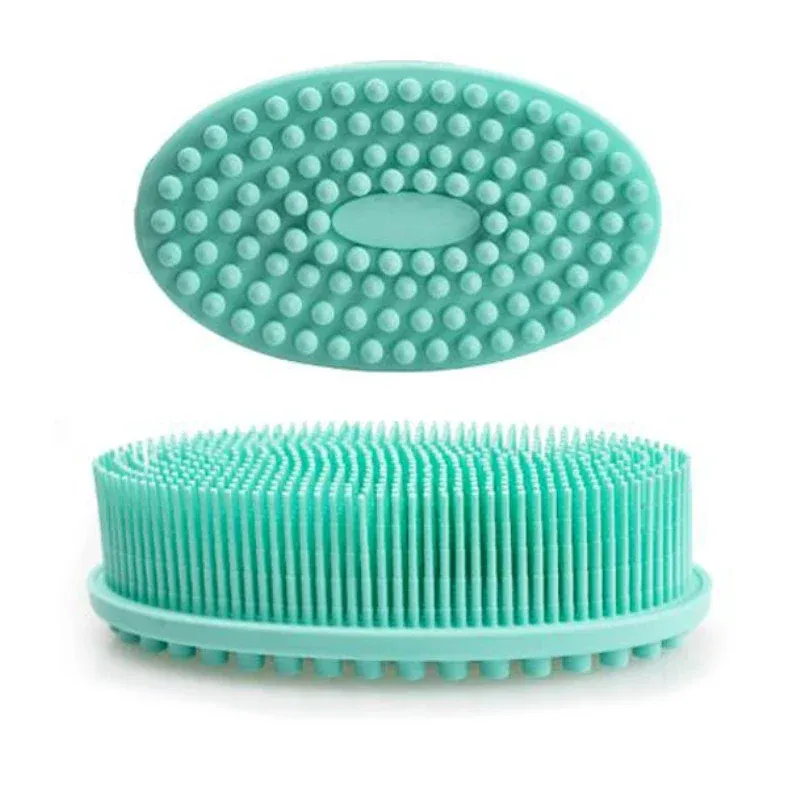 Brosse de bain en silicone souple pour douche, exfoliante, adaptée aux bébés et aux adultes, brosse de massage pour le cuir chevelu 14