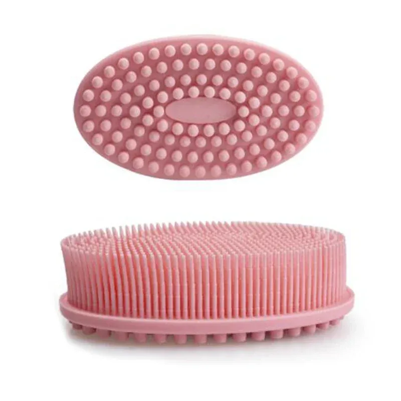 Brosse de bain en silicone souple pour douche, exfoliante, adaptée aux bébés et aux adultes, brosse de massage pour le cuir chevelu 9