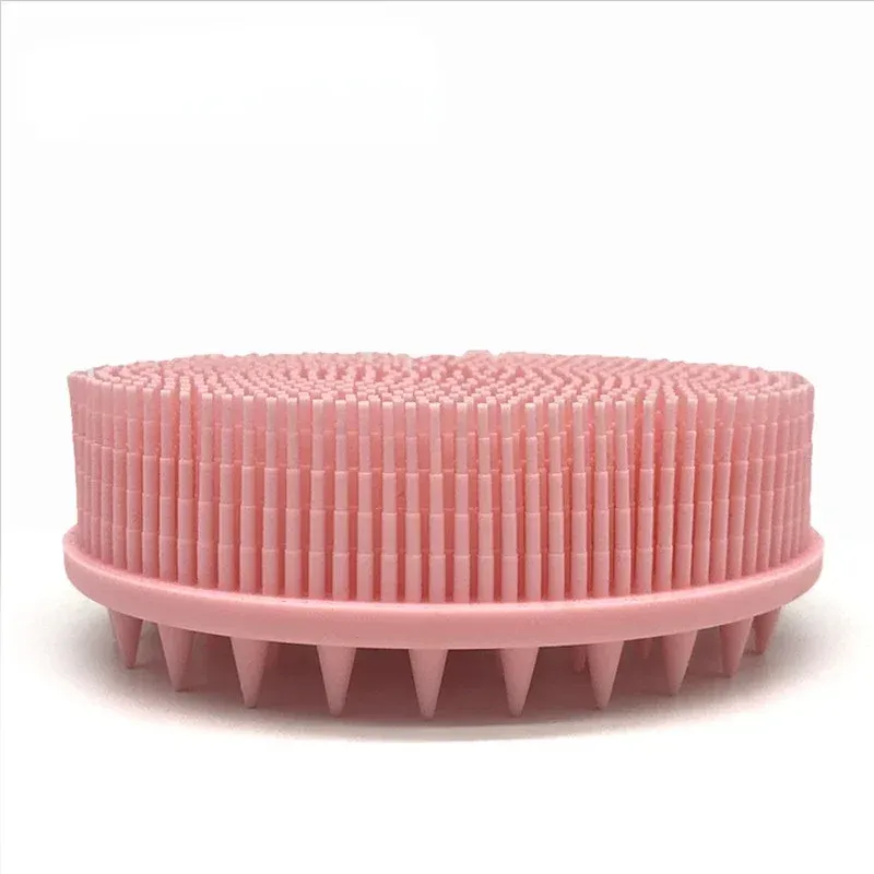 Brosse de bain en silicone souple pour douche, exfoliante, adaptée aux bébés et aux adultes, brosse de massage pour le cuir chevelu 10