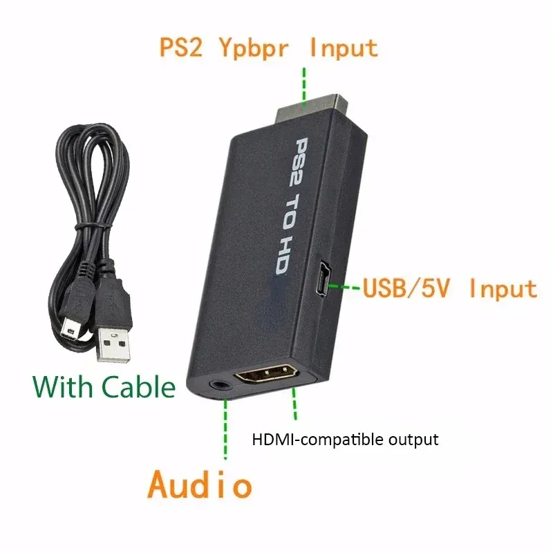 Convertisseur PS2 vers HDMI en situation d'utilisation