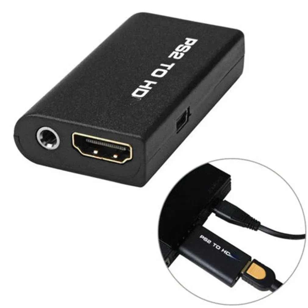 Vue détaillée du convertisseur PS2 vers HDMI