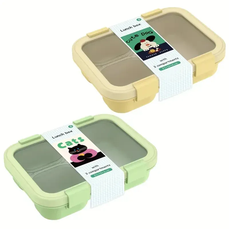 Boîte à bento étanche, conteneur de rangement alimentaire pour déjeuner avec poignées de transport empilables, pour le bureau, l'école, la cuisine et le restaurant 12