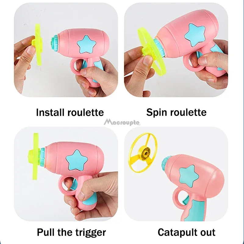 Jouet interactif pour chat : lanceur de mini-frisbees pour jeux de poursuite 4