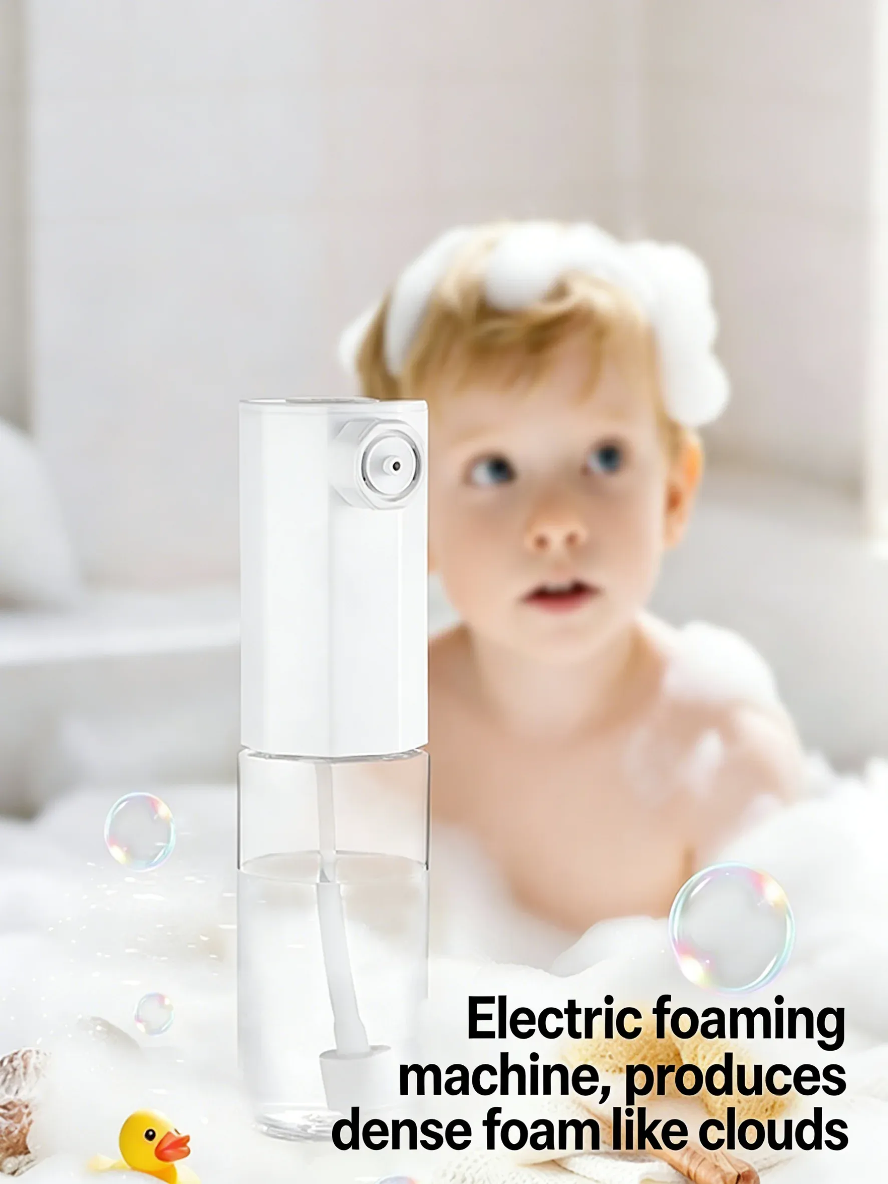 Distributeur automatique de mousse électrique pour shampoing, gel douche et nettoyant visage 5