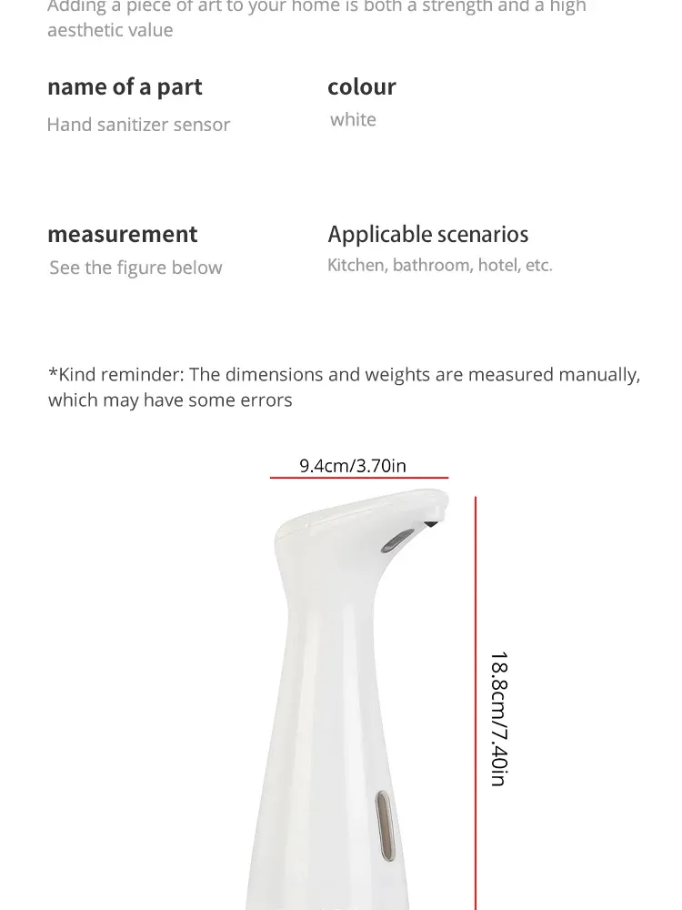 Distributeur de savon automatique Regina, vue de détail