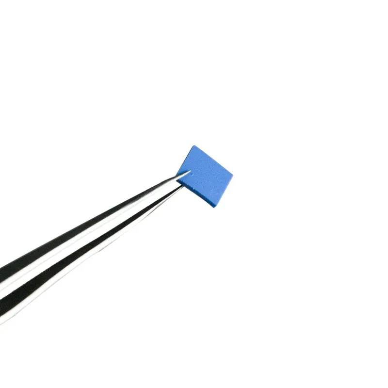 Coussin thermique en silicone bleu conducteur, lot de 100 pièces, 100 x 100 mm, épaisseurs 0,5 mm et 1 mm, pour CPU et GPU 5