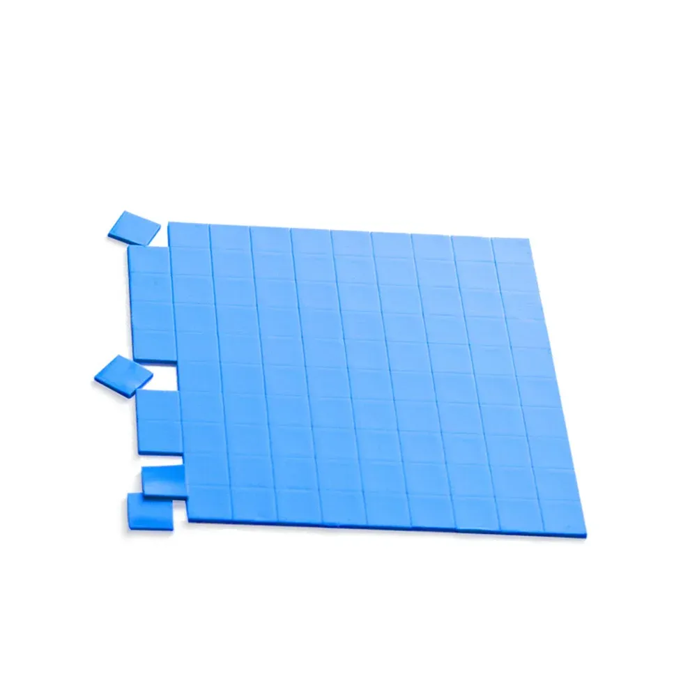 Coussin thermique en silicone bleu conducteur