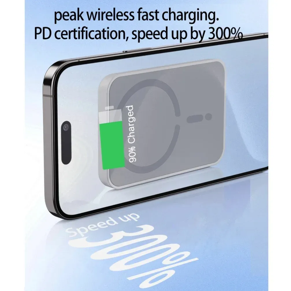 Support magnétique de téléphone pour voiture avec chargeur sans fil 15W à charge rapide, fixation sur grille d'aération, compatible MagSafe iPhone 16, 15, 14, 13, 12, XS et 11 (Pro Max inclus) 5