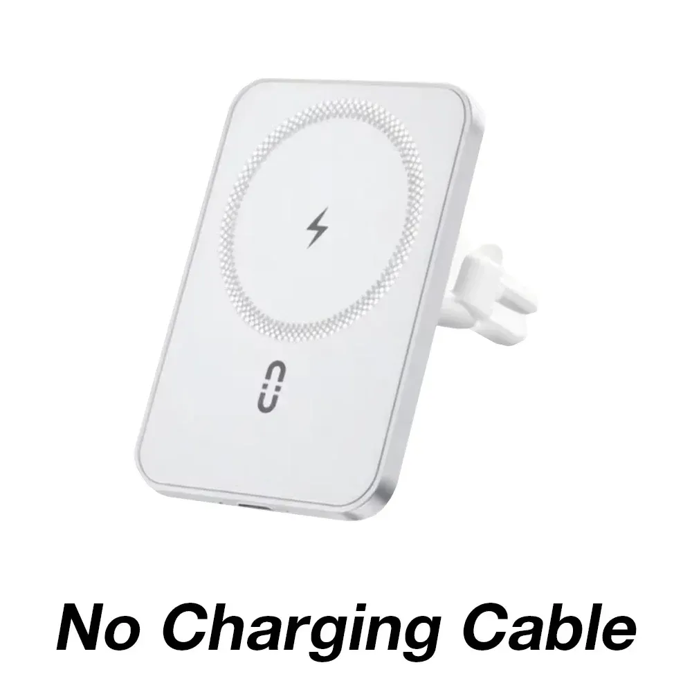 Support magnétique de téléphone pour voiture avec chargeur sans fil 15W à charge rapide, fixation sur grille d'aération, compatible MagSafe iPhone 16, 15, 14, 13, 12, XS et 11 (Pro Max inclus) 11