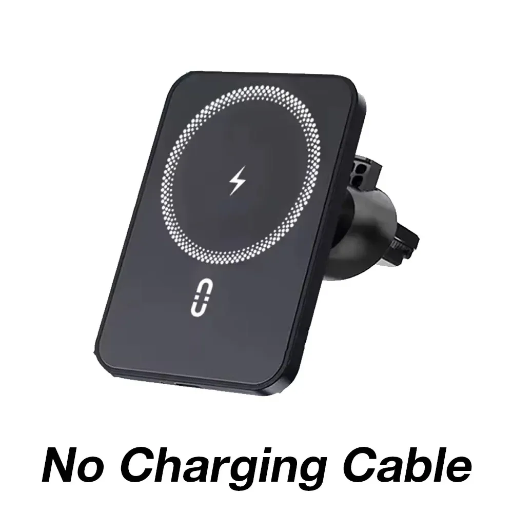 Support magnétique de téléphone pour voiture avec chargeur sans fil 15W à charge rapide, fixation sur grille d'aération, compatible MagSafe iPhone 16, 15, 14, 13, 12, XS et 11 (Pro Max inclus) 13