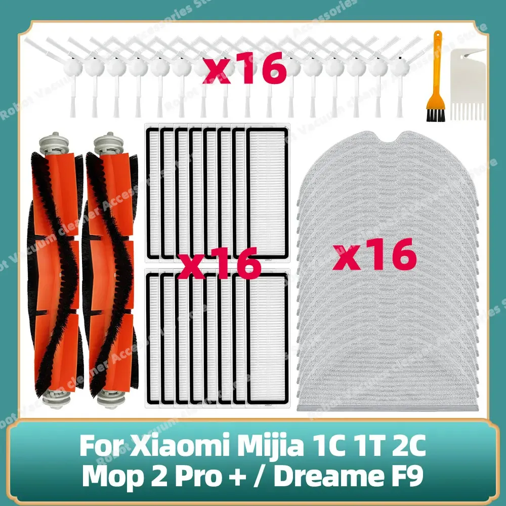 Filtre et brosse latérale principale pour Xiaomi Mijia 1C, 1T, 2C, Mop 2 Pro et Dreame F9 (réf. STYTJ01ZHM, STYTJ03ZHM, SKV4093GL, SKV4073CN, XMSTJQR2C) 28