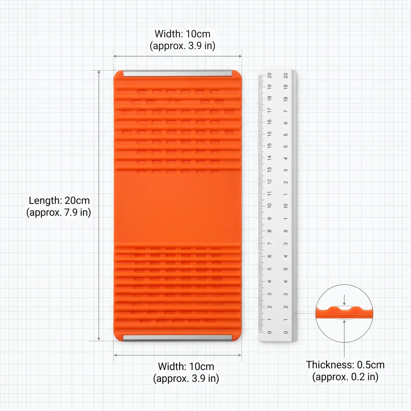 Support en silicone, finitions soignées