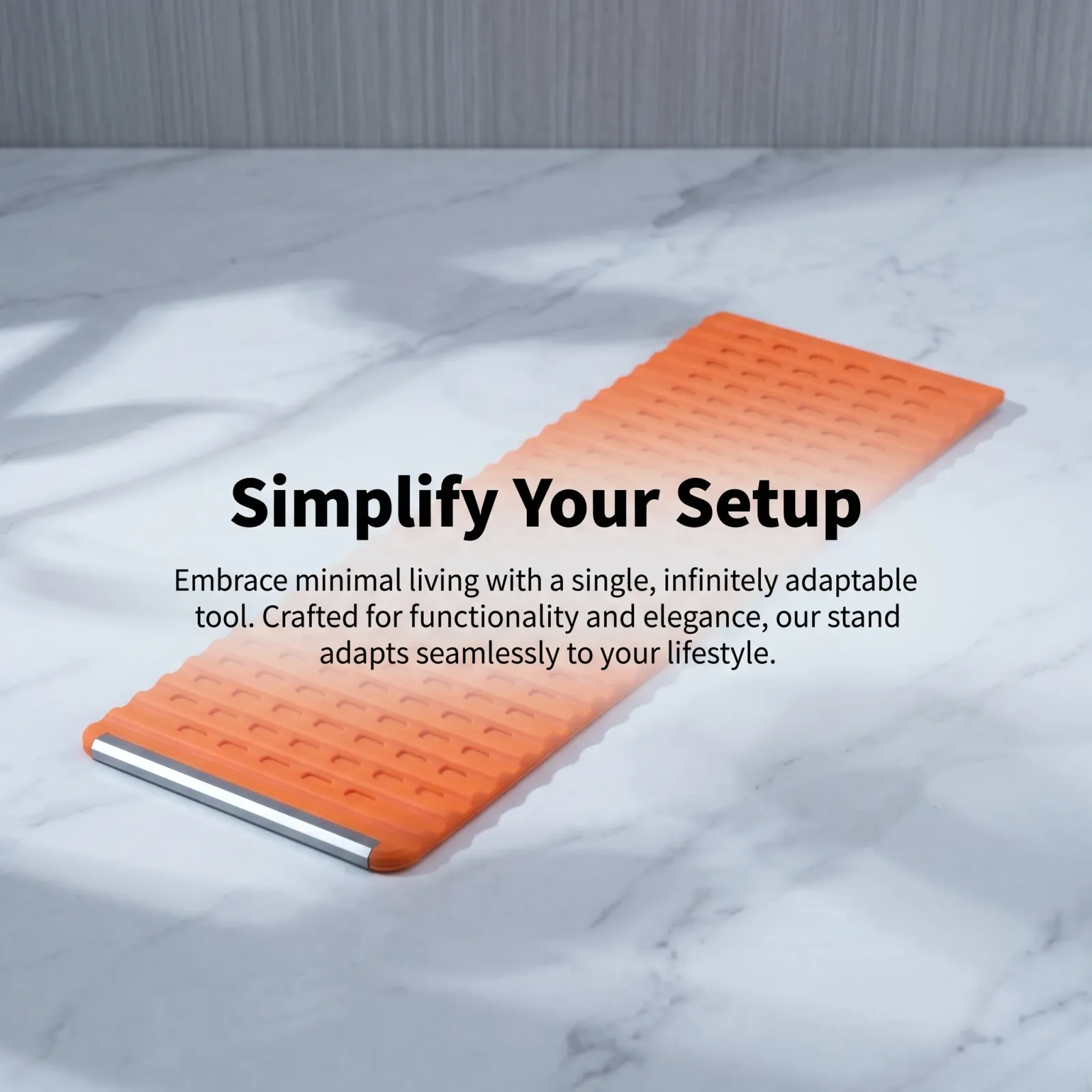 Support en silicone en position d'utilisation