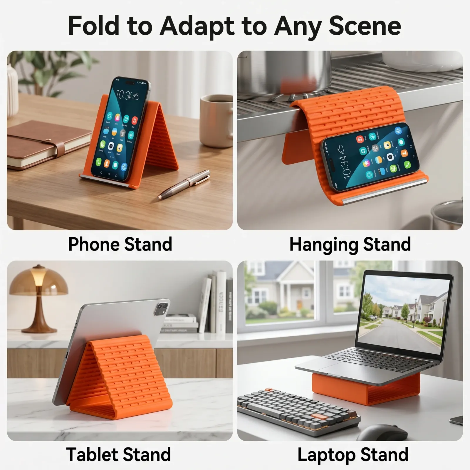Support en silicone en situation d'utilisation