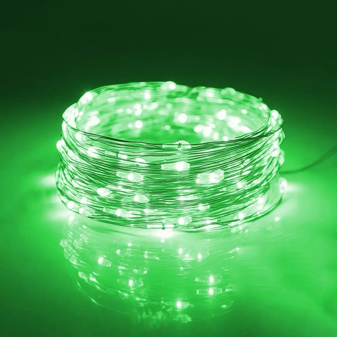 Guirlande lumineuse féérique à piles sur fil de cuivre, décoration de table pour mariage et fêtes de Noël 13