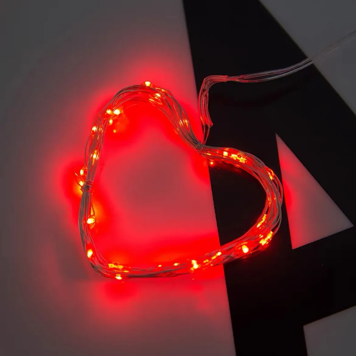 Guirlande lumineuse féérique à piles sur fil de cuivre, décoration de table pour mariage et fêtes de Noël 10