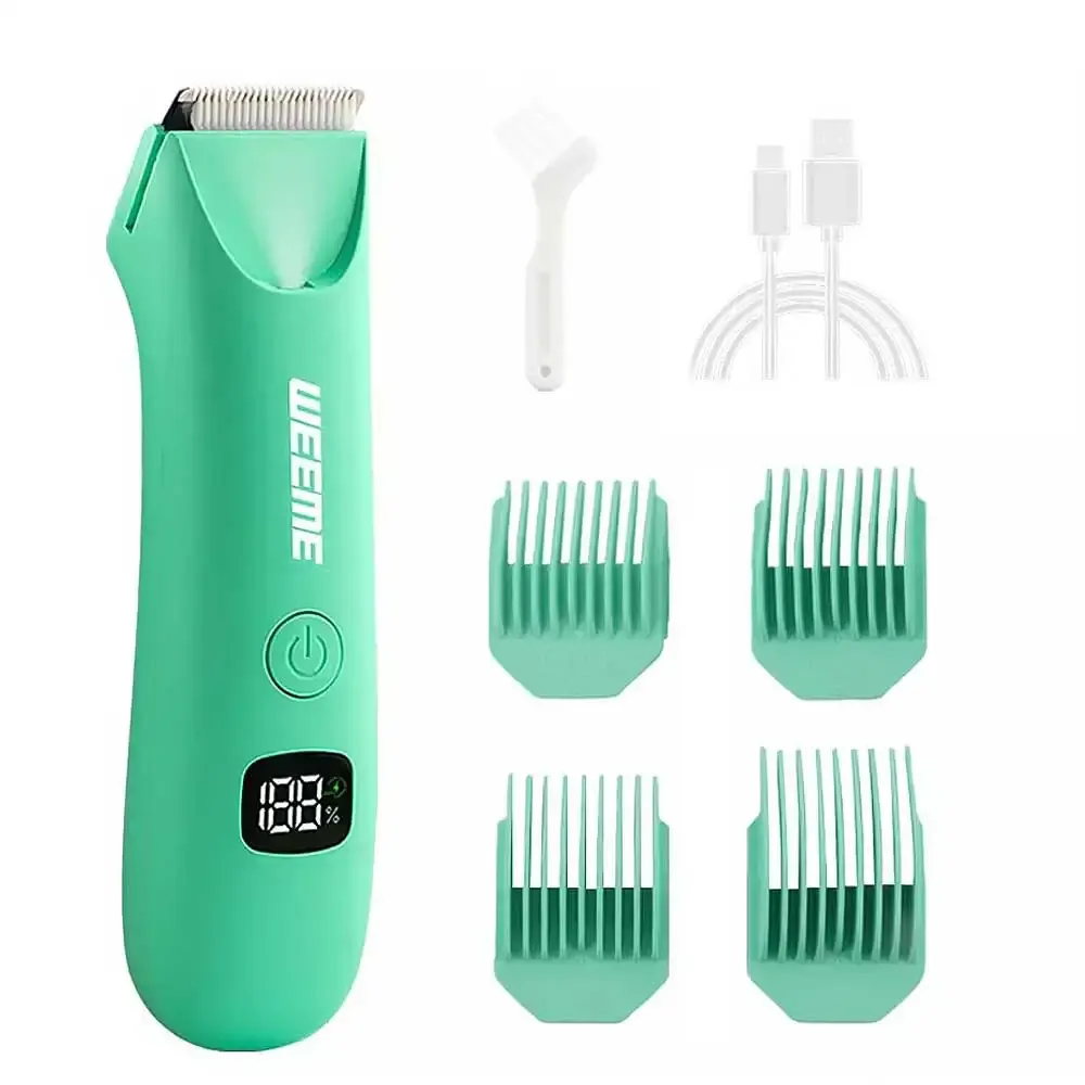 Tondeuse de toilettage pour homme à affichage numérique, multifonction et électrique, portable et rapide pour le corps 7