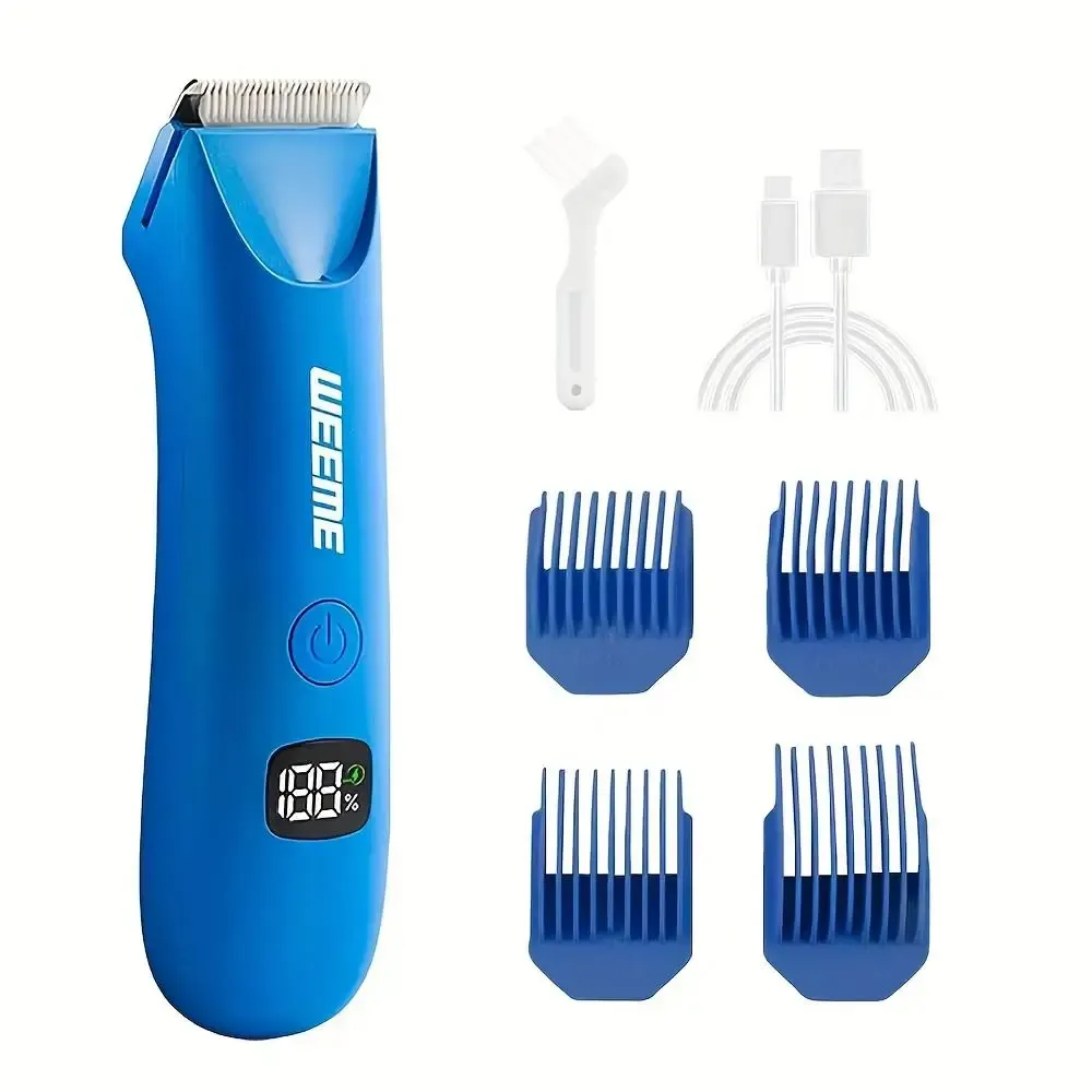 Tondeuse de toilettage pour homme à affichage numérique, multifonction et électrique, portable et rapide pour le corps 9
