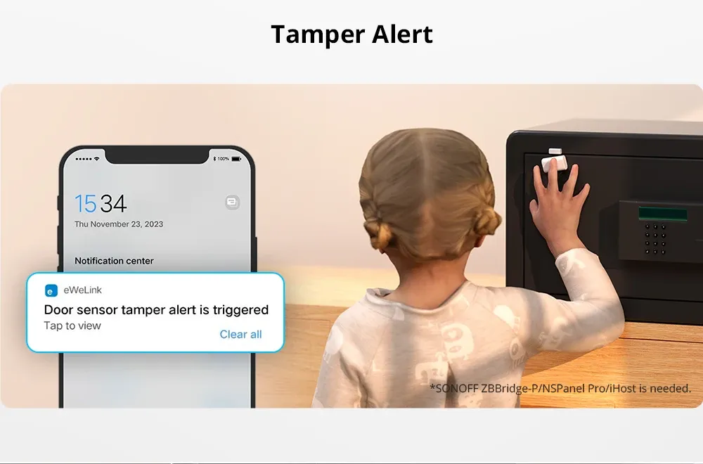 Illustration de l'alerte d'effraction sur smartphone