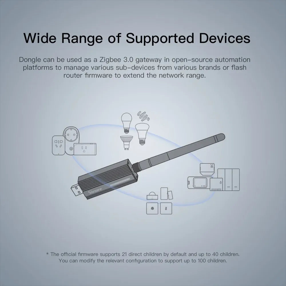 Passerelle Zigbee SONOFF 3.0 ZBDongle-P, clé USB compatible Matter 2