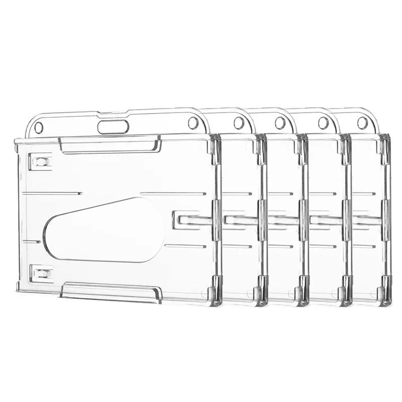 Porte-badge rétractable, pochette transparente