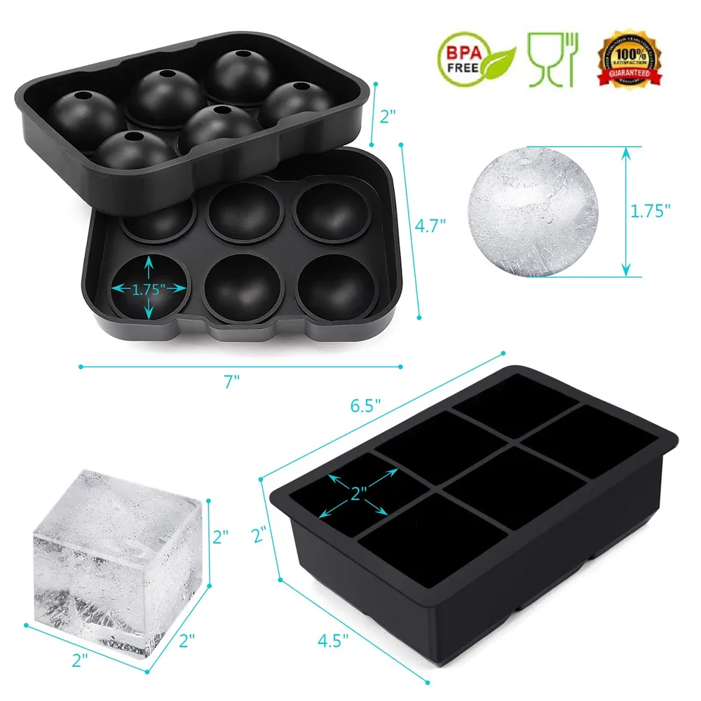 Moule à glaçons en silicone en situation d'usage