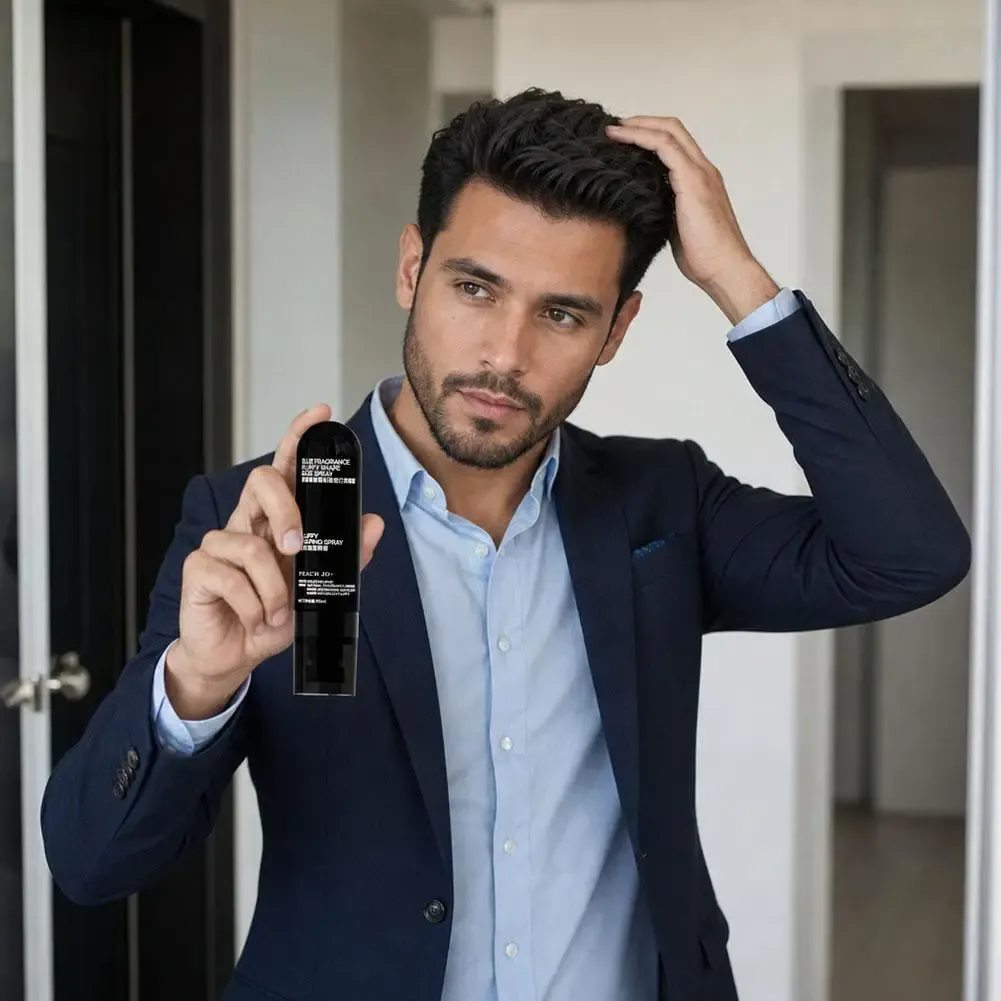 Spray volumateur pour cheveux 90 ml, parfum pêche, tenue longue durée, pour hommes et femmes 5