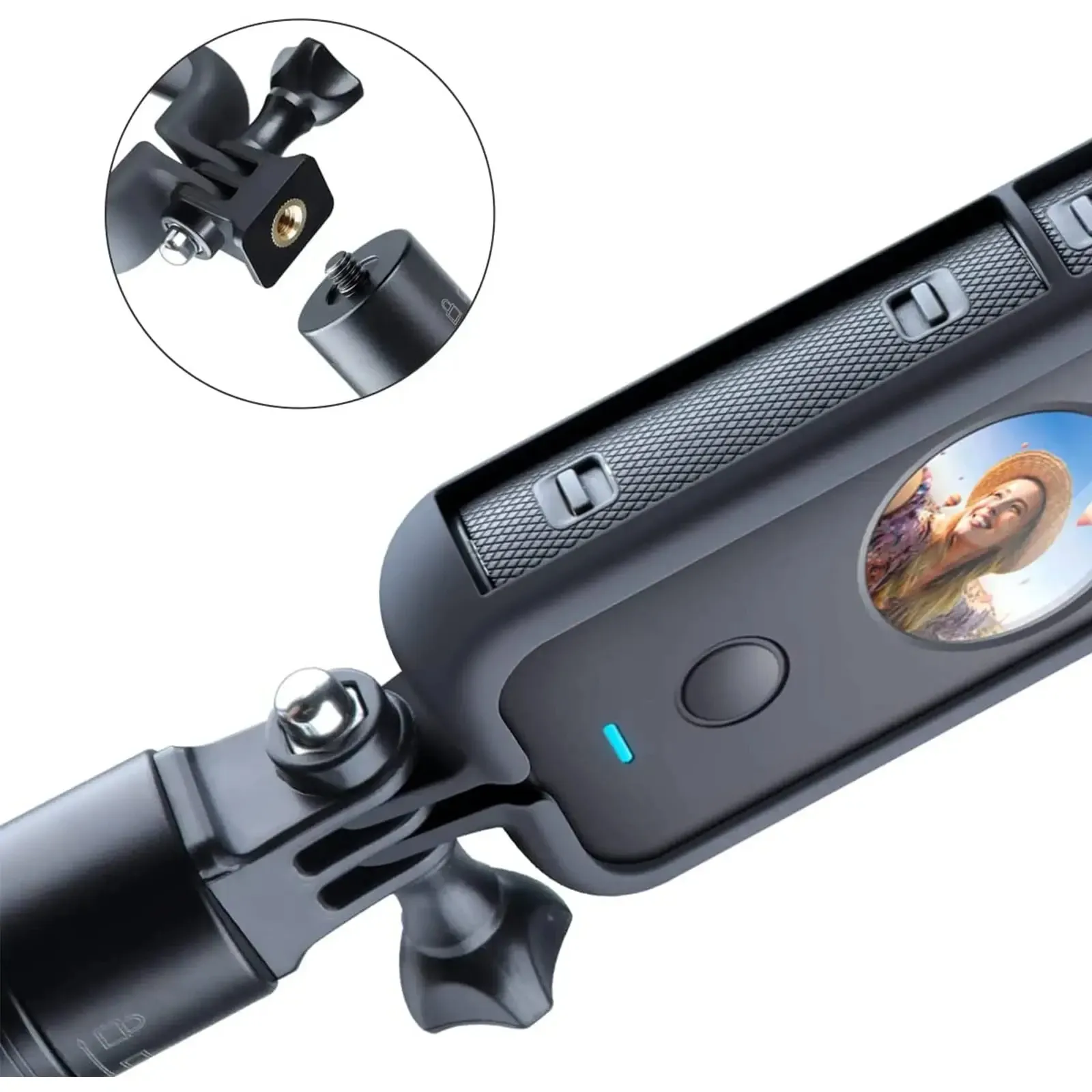 Ensemble d'accessoires pour Insta360 X3, X4 et X5 : protège-objectif, protège-écran, sac de rangement, étui en silicone, capuchon d'objectif et cadre de protection 6