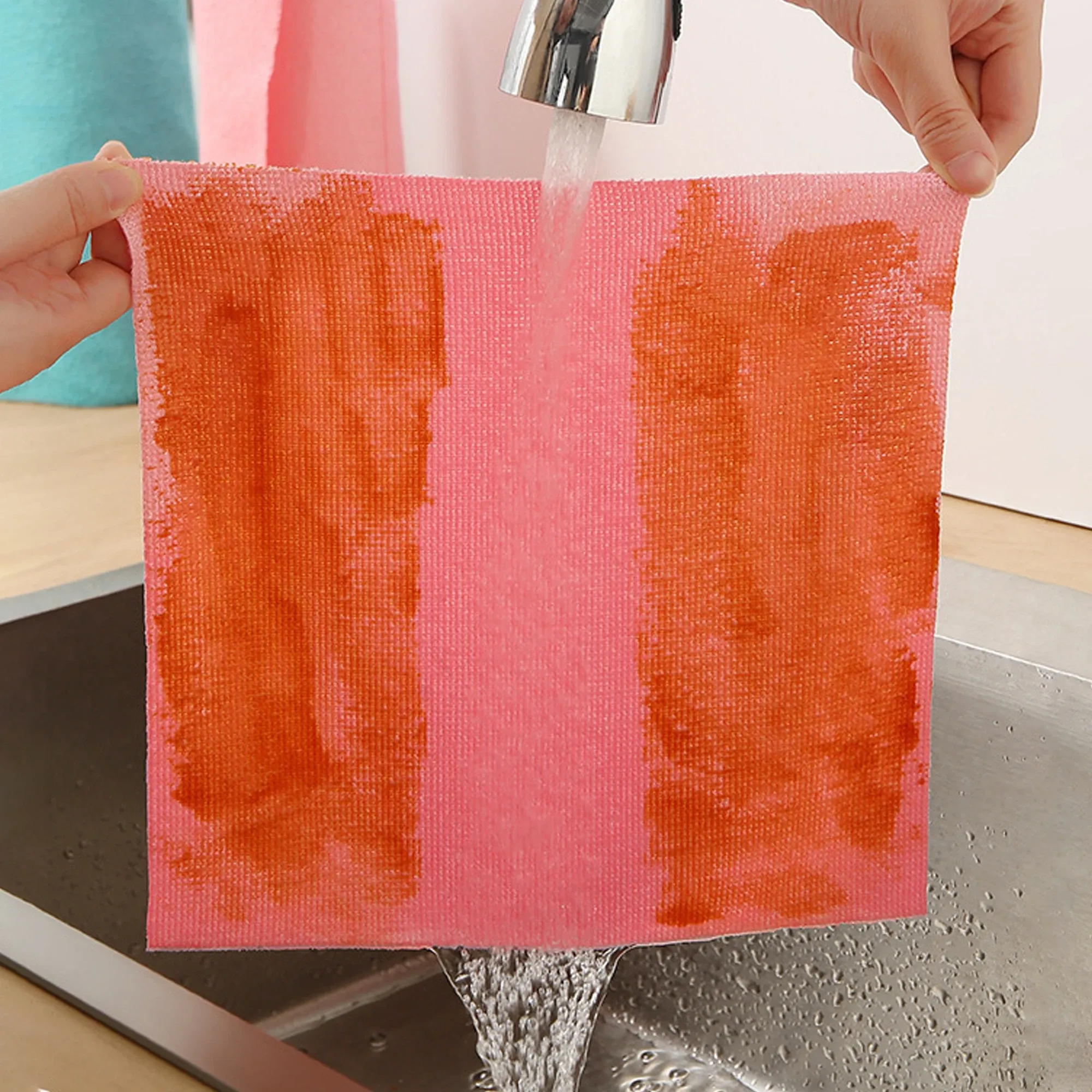 Lot de 20 ou 50 chiffons de nettoyage réutilisables en microfibre pour la cuisine, la maison et la voiture 5
