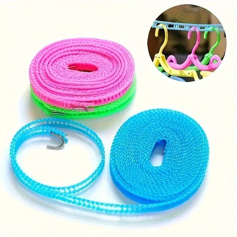 Corde à linge portable coupe-vent