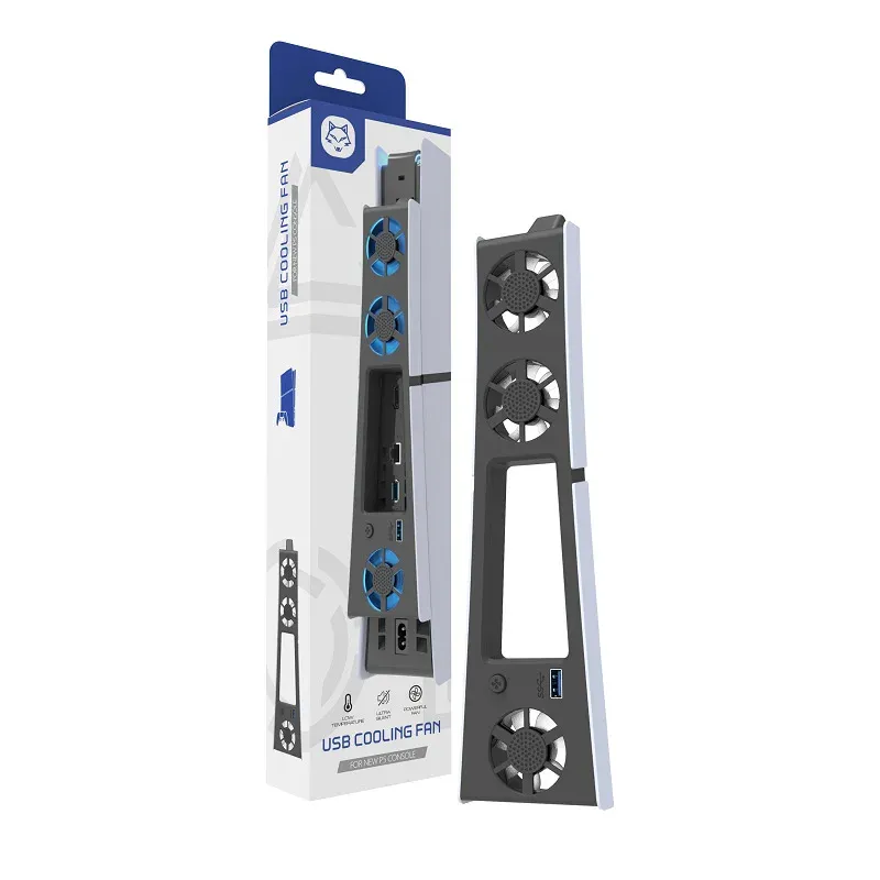 Ventilateur de refroidissement pour PS5 Slim et PS5 Digital avec éclairage LED et fonctionnement silencieux 7