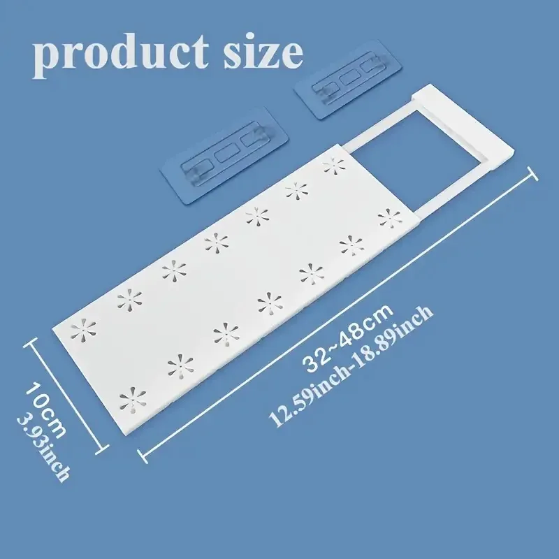 Lot de 3 étagères de rangement réglables sans perçage, design blanc moderne, construction robuste en plastique, idéales pour placards, cuisines et salles de bain 6