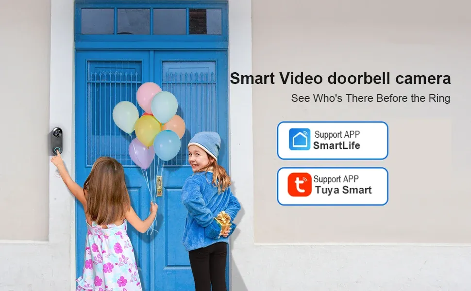 Sonnette vidéo intelligente Wi-Fi