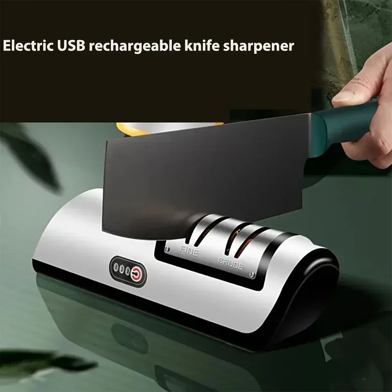 Affûteur électrique professionnel automatique multifonction à 4 vitesses pour couteaux de cuisine 6