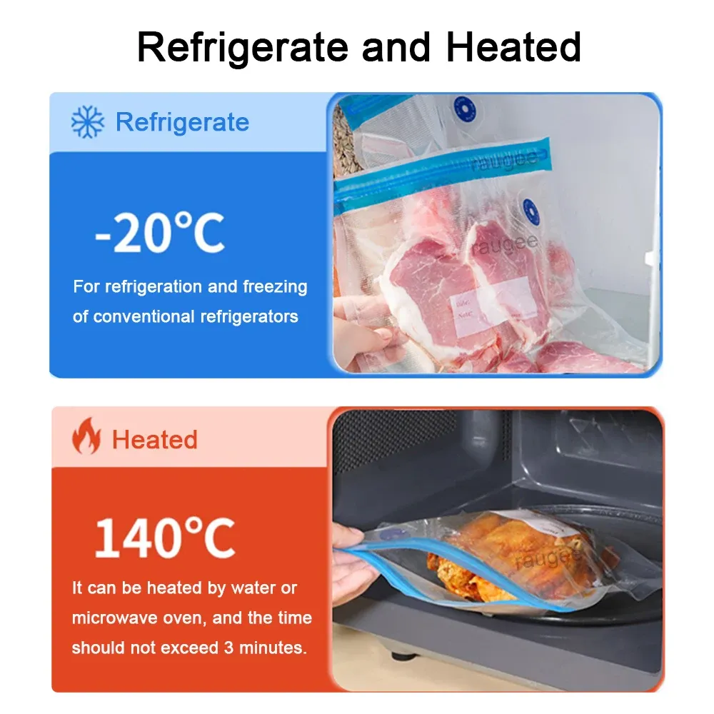 Sacs de mise sous vide, finition et étanchéité
