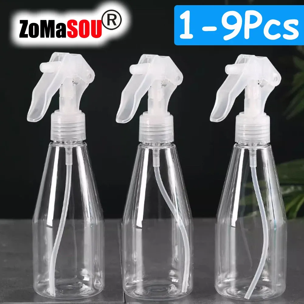 Bouteille vaporisateur à gâchette 200 ml, lot de 1 à 9 pièces, en plastique - Image 1