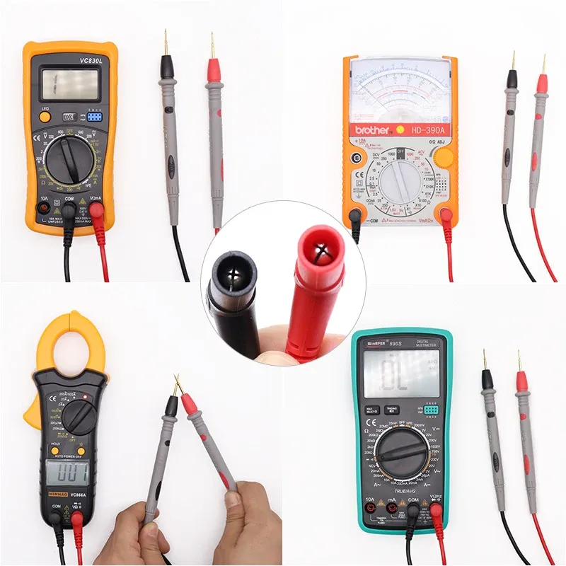 Fils de test pour multimètre numérique, pointe aiguille, 20 A / 1000 V 5