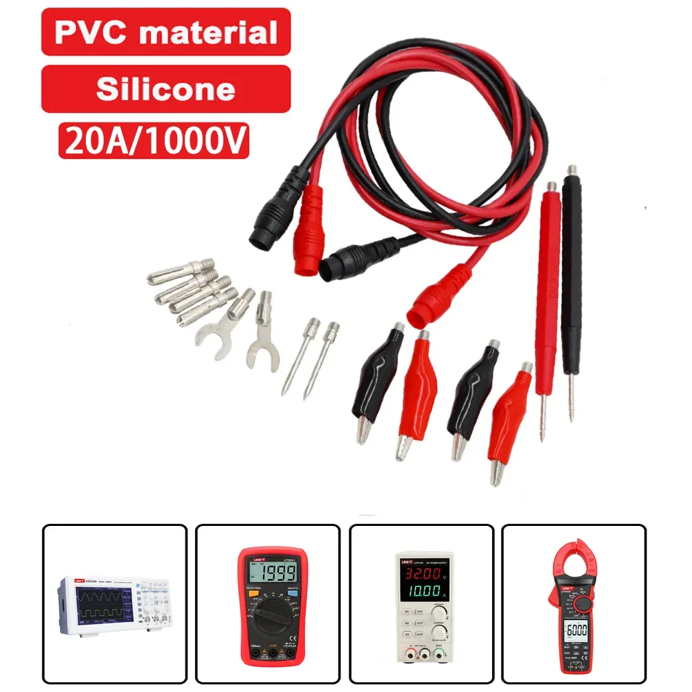 Fils de test pour multimètre numérique, pointe aiguille, 20 A / 1000 V 11