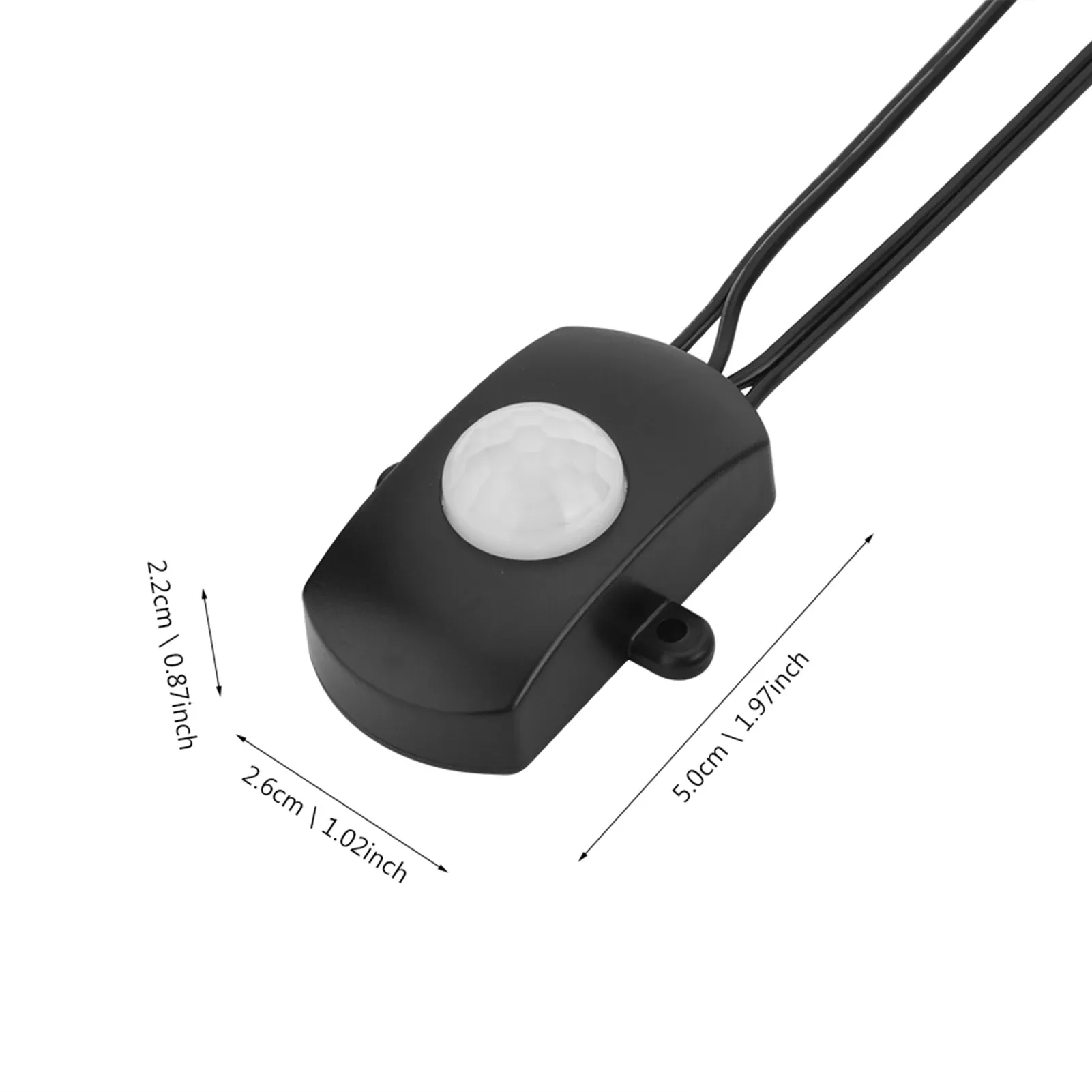 Mini capteur de mouvement PIR 2 A 5-24 V avec interface USB pour bande LED, interrupteur automatique, éclairage économe en énergie 3