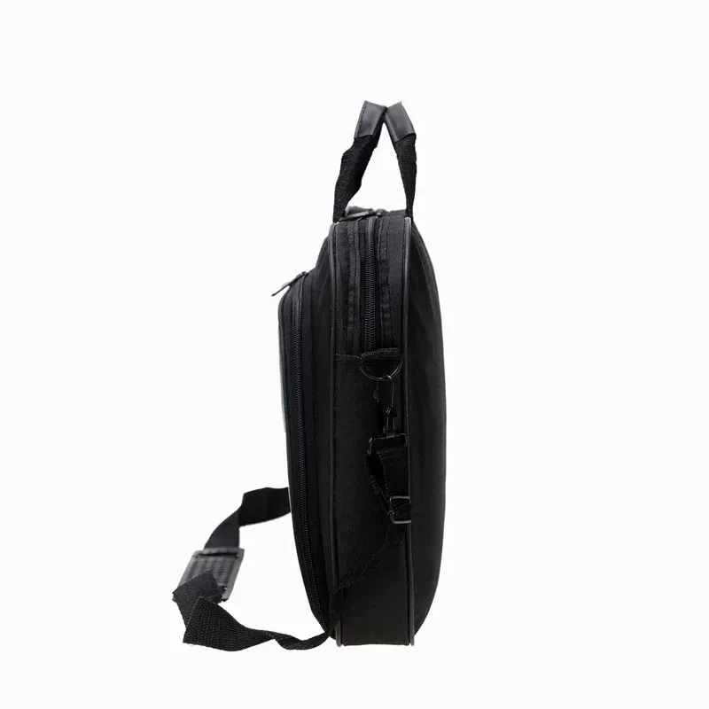 Housse d'ordinateur portable 15,6 et 17 pouces, pochette professionnelle en nylon, sac à main et bandoulière, fermeture éclair, style épuré 2