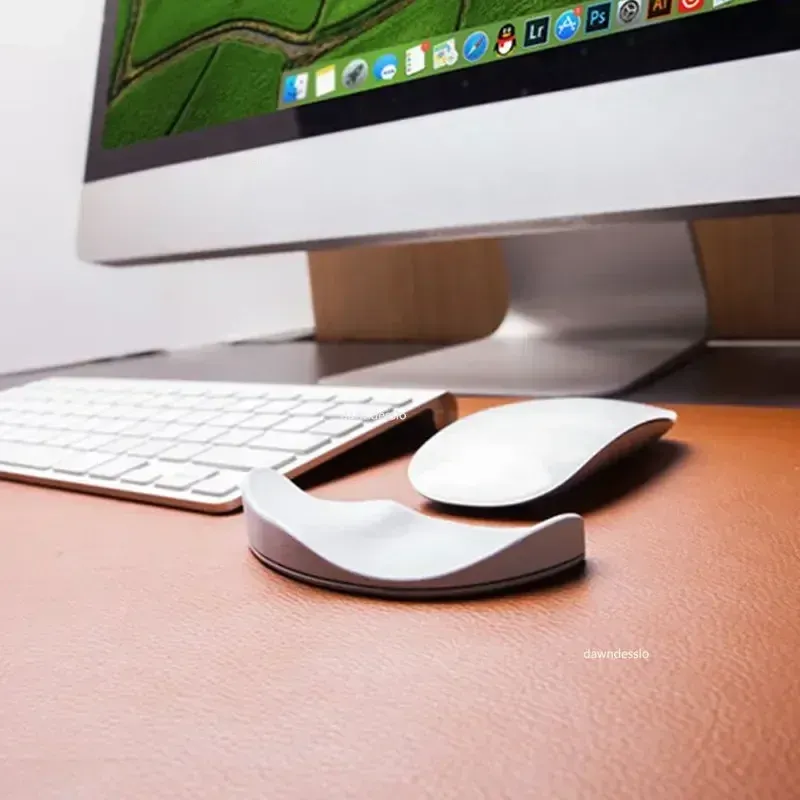 Tapis de souris ergonomique en gel de silicone avec repose-poignet antidérapant 5