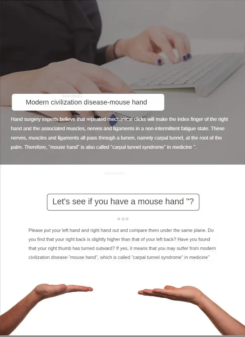 Tapis de souris ergonomique en gel de silicone, en situation