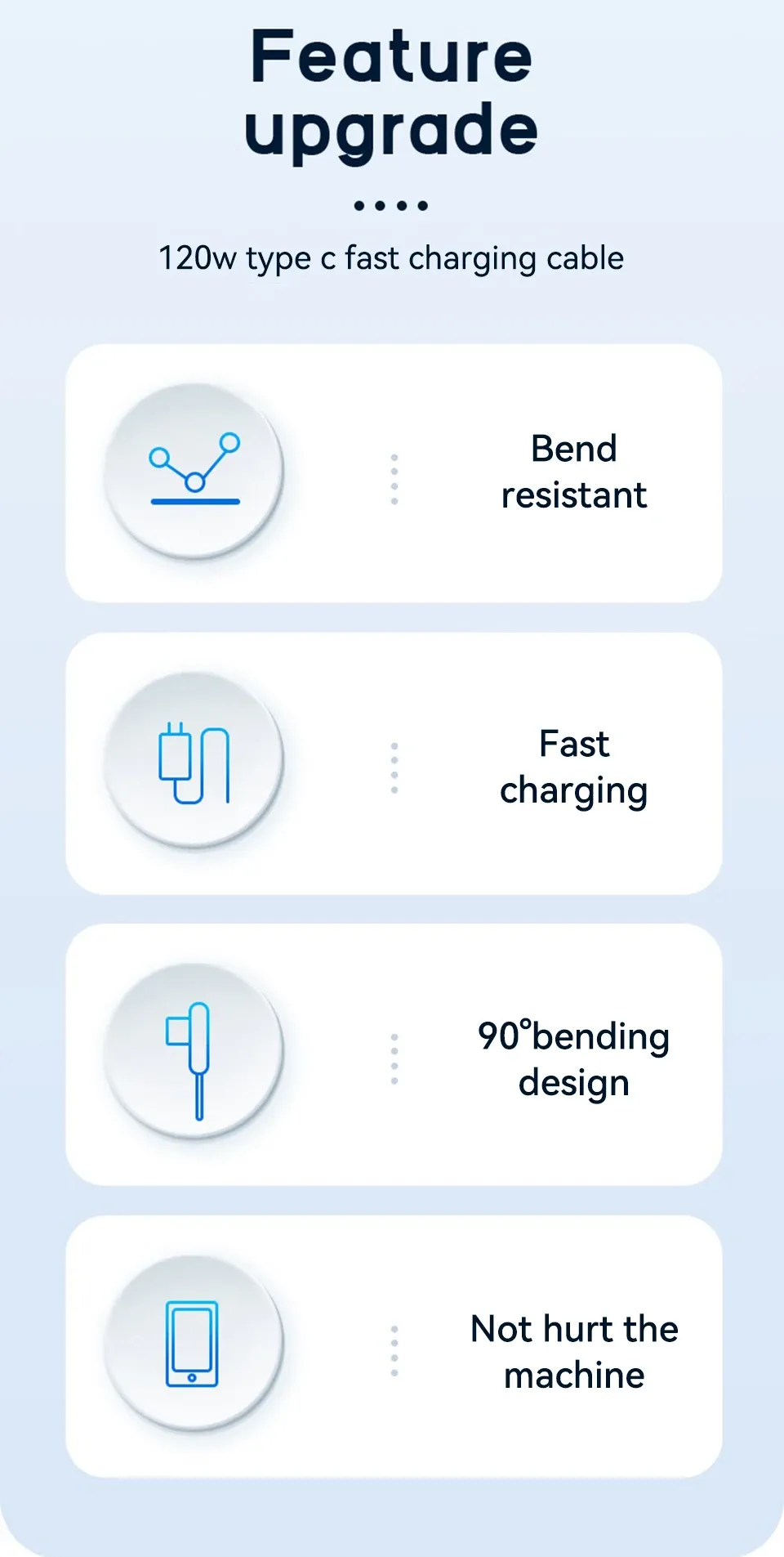Chargeur rapide, détails de conception