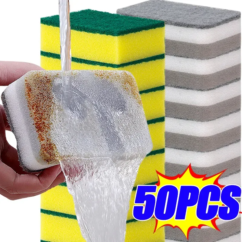 Éponges à récurer réutilisables Magic Books, lot de 5 ou 50 pièces pour la vaisselle et la cuisine - Image 1