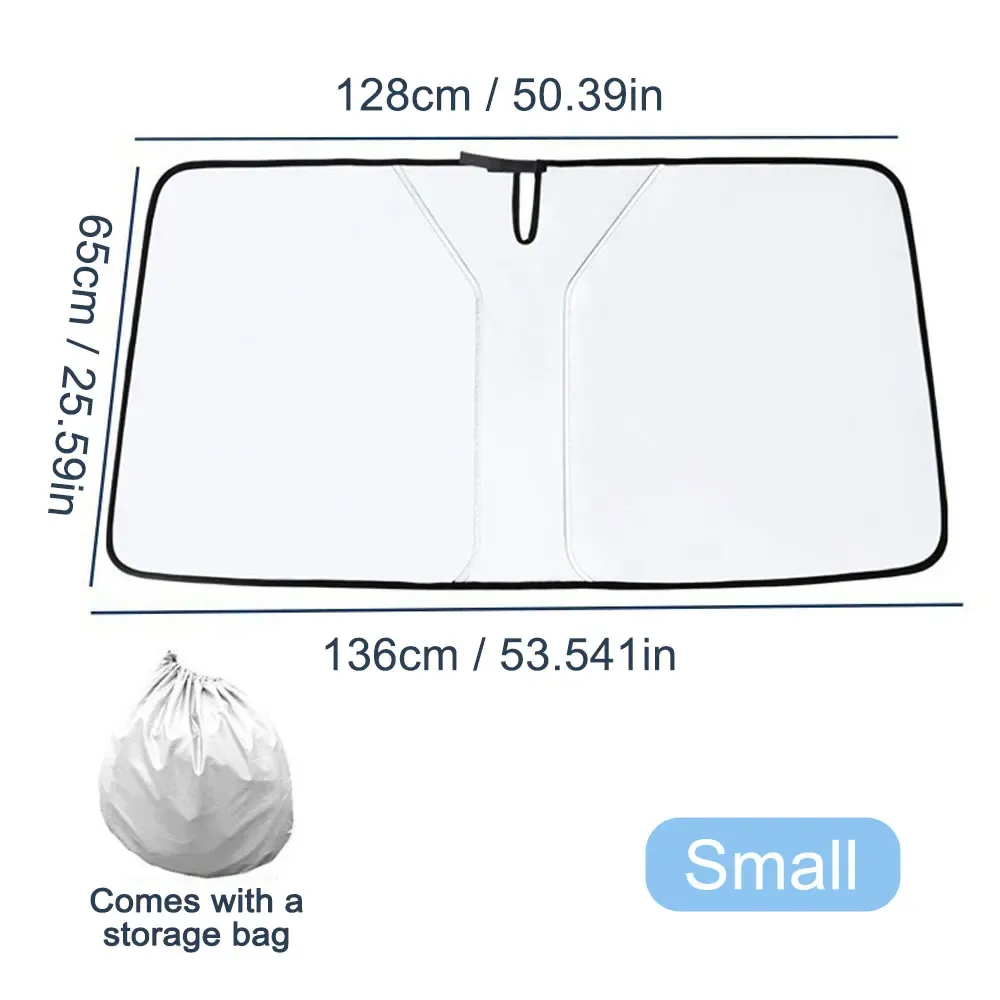 Pare-soleil pliable pour pare-brise de voiture, protection UV et réflecteur 7