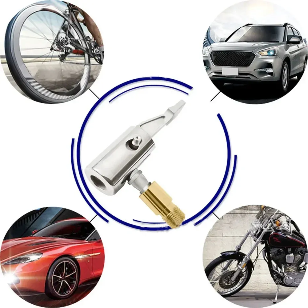 Gonfleur de pneu portable à verrouillage pour valve de voiture, avec embout à griffe 6