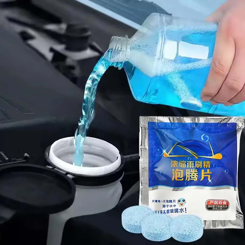 Comprimés concentrés solides de lave-glace toutes saisons pour voiture, nettoyant multi-usages pour vitres et toilettes 4