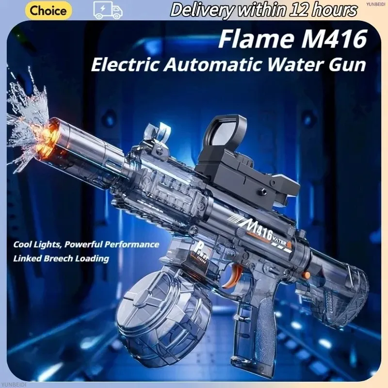 Pistolet à eau électrique M416 à tir continu haute vitesse, rechargement automatique 3