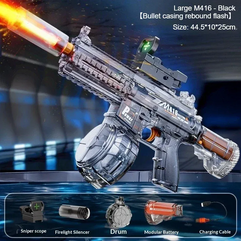 Pistolet à eau M416, vue complète