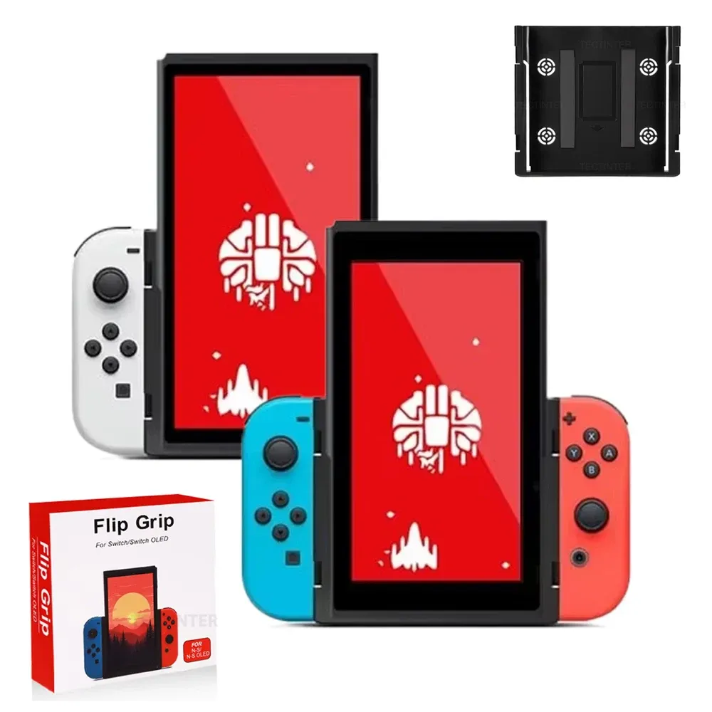 Support vertical et poignée avec rabat pour Nintendo Switch 1 et OLED
